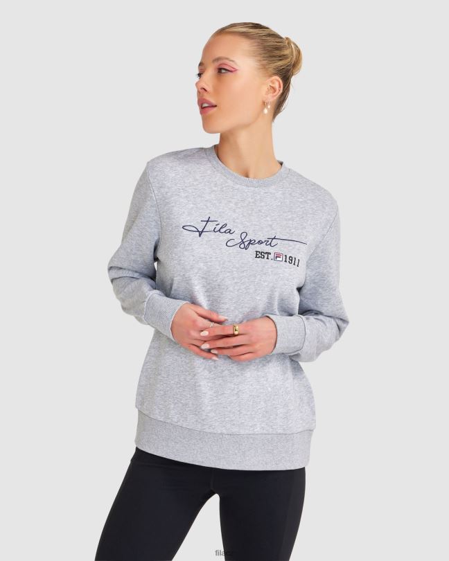 dámská cinzia crew fila šedá marle 0668L2834 šedá marle FILA