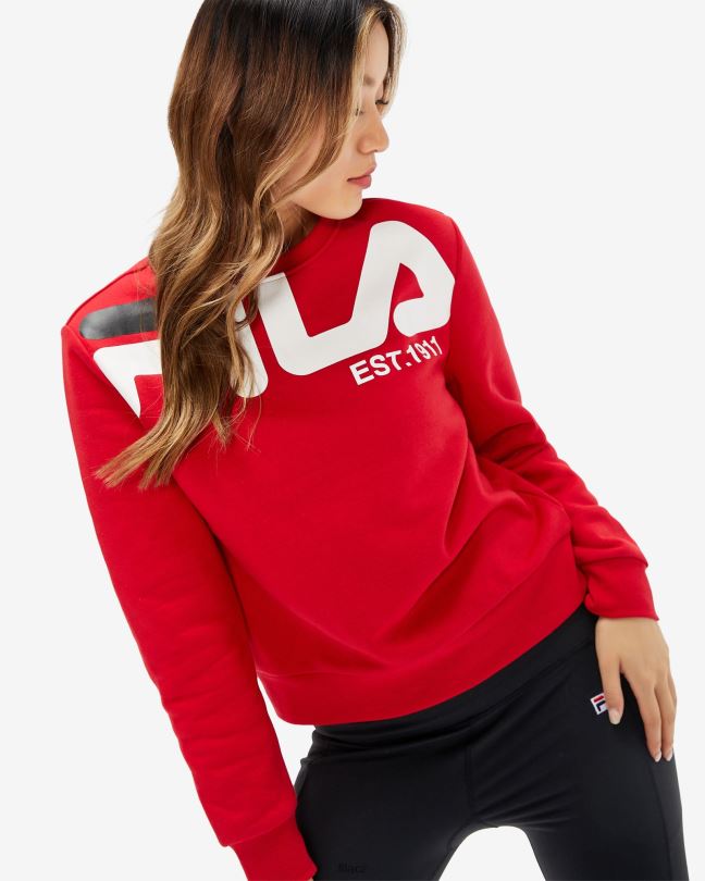 dámská grazia crew červená fila 0668L2963 Červené FILA