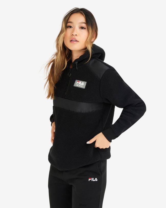 černá dámská janet teddy qtr zip fila 0668L2952 Černá FILA