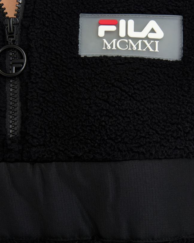 černá dámská janet teddy qtr zip fila 0668L2952 Černá FILA