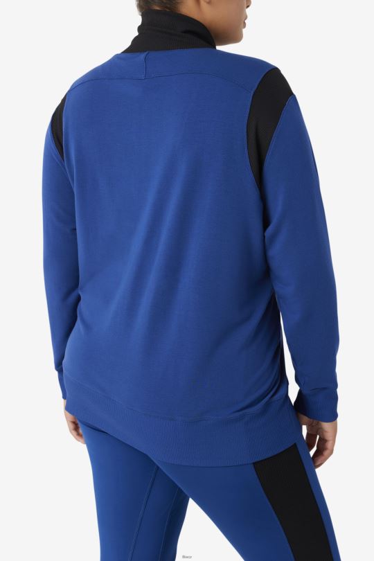 fi-lux poloviční zip fila námořnická pivoňka/černá 0668L1928 námořnická pivoňka/černá FILA