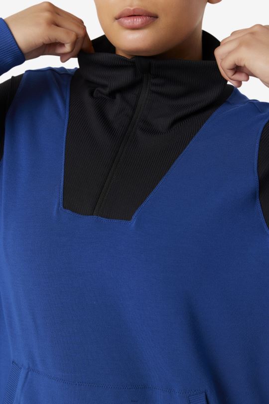 fi-lux poloviční zip fila námořnická pivoňka/černá 0668L1928 námořnická pivoňka/černá FILA