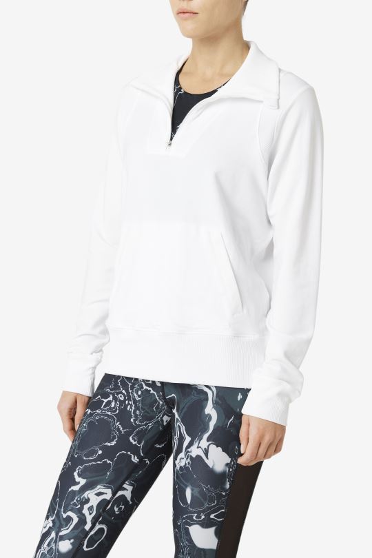 fila bílá fi-lux poloviční zip 0668L1894 bílý FILA