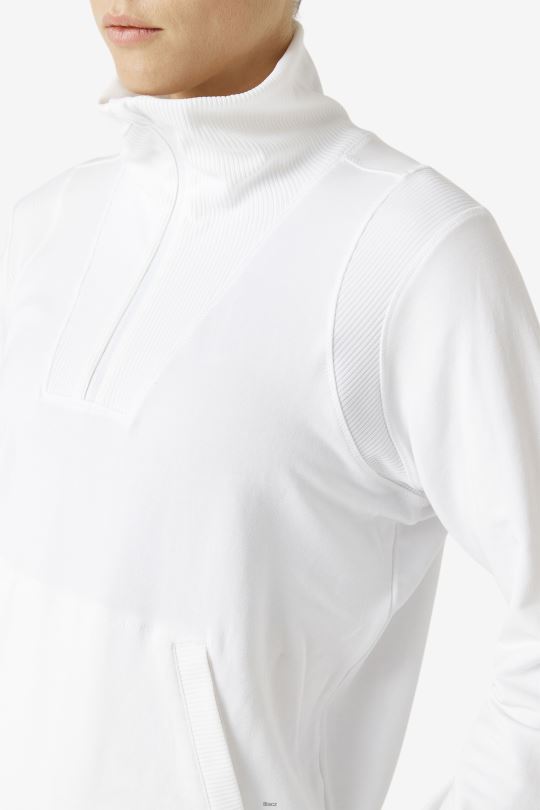 fila bílá fi-lux poloviční zip 0668L1894 bílý FILA
