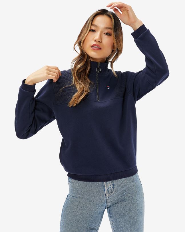 fila dámská placka qtr zip navy 0668L2965 námořnictvo FILA