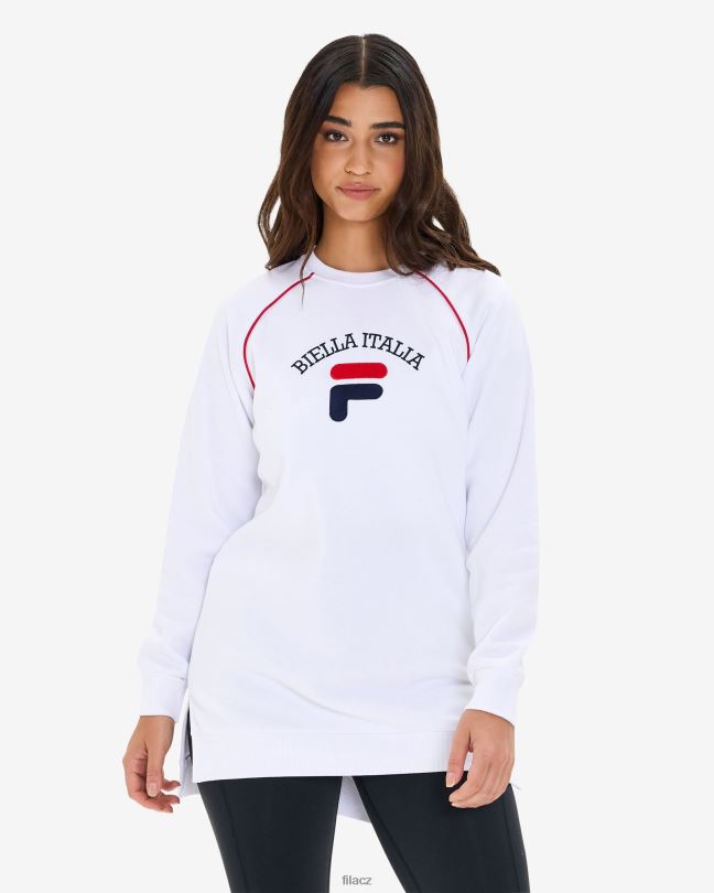 fila dámská tunika amara crew bílá 0668L2959 bílý FILA
