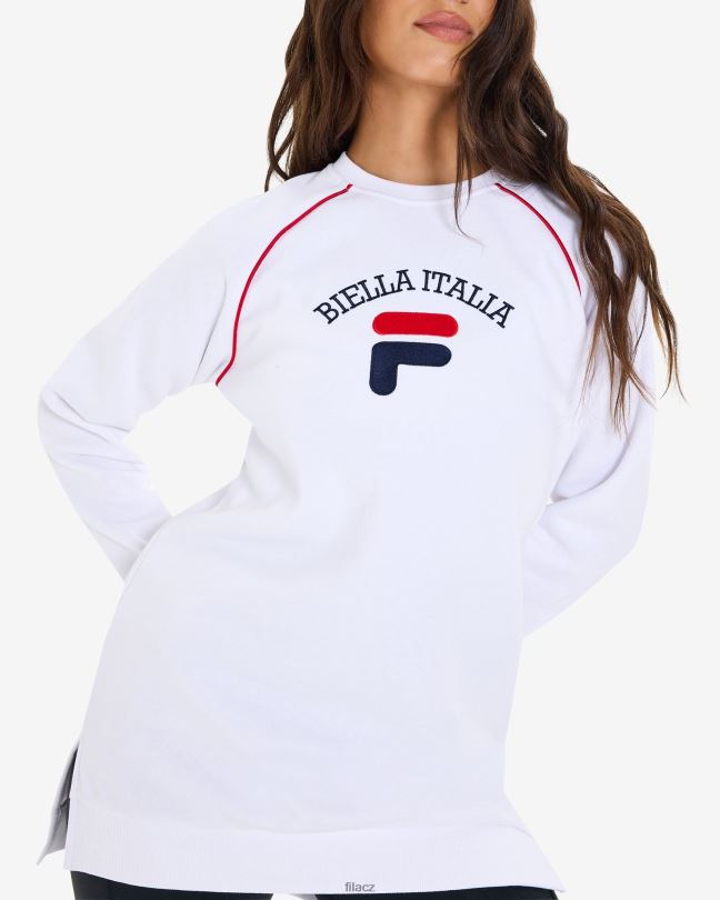 fila dámská tunika amara crew bílá 0668L2959 bílý FILA