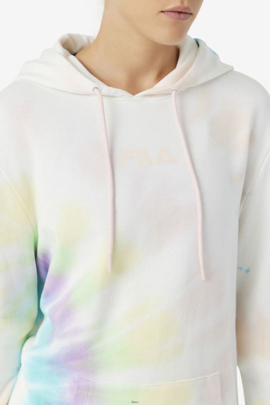 fila double cream tie dye aerolynn tie dye hoodie 0668L1528 dvojitá krémová barva na kravatu FILA