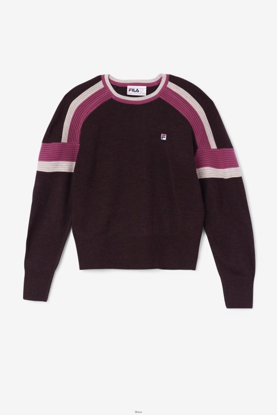 fila frankie knit crew hroznové víno/rouge/potpourri 0668L1489 hroznové víno/rouge/potpourri FILA