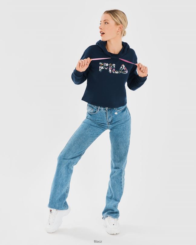 fila navy dámská mikina lucy s kapucí 0668L2806 námořnictvo FILA