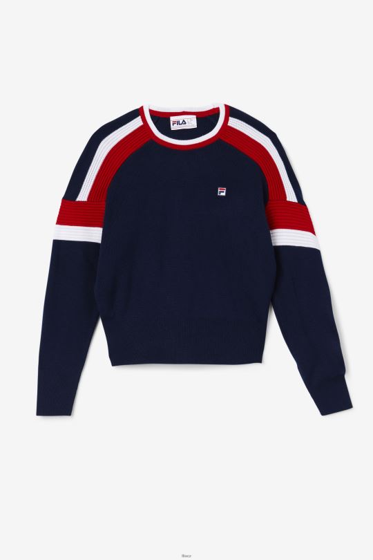 frankie knit crew fila námořnická/červená/bílá 0668L1490 námořnická/červená/bílá FILA