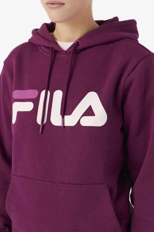lucy mikina s kapucí fila hroznové víno/potpourri/rouge 0668L1526 hroznové víno/potpourri/rouge FILA