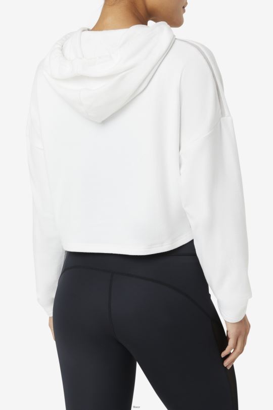 mikina s kapucí fila bílá fi-lux 0668L1876 bílý FILA
