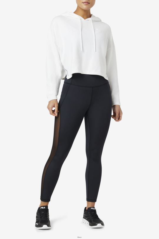 mikina s kapucí fila bílá fi-lux 0668L1876 bílý FILA