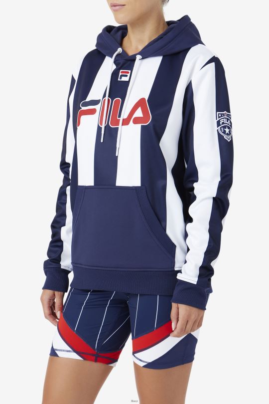 námořnická/bílá kimilah mikina s kapucí fila 0668L1506 námořnická/bílá FILA