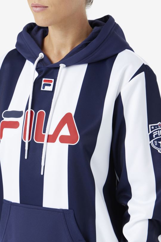 námořnická/bílá kimilah mikina s kapucí fila 0668L1506 námořnická/bílá FILA