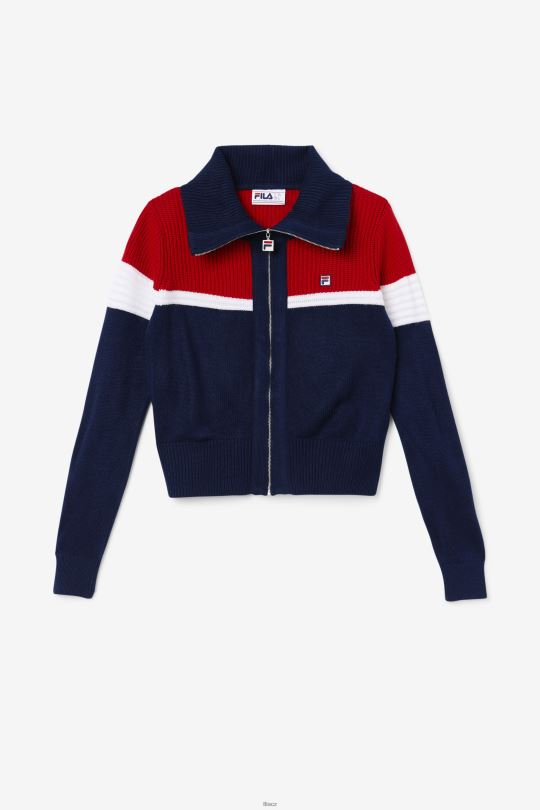 námořnická/červená/bílá fila jill cardigan 0668L1521 námořnická/červená/bílá FILA