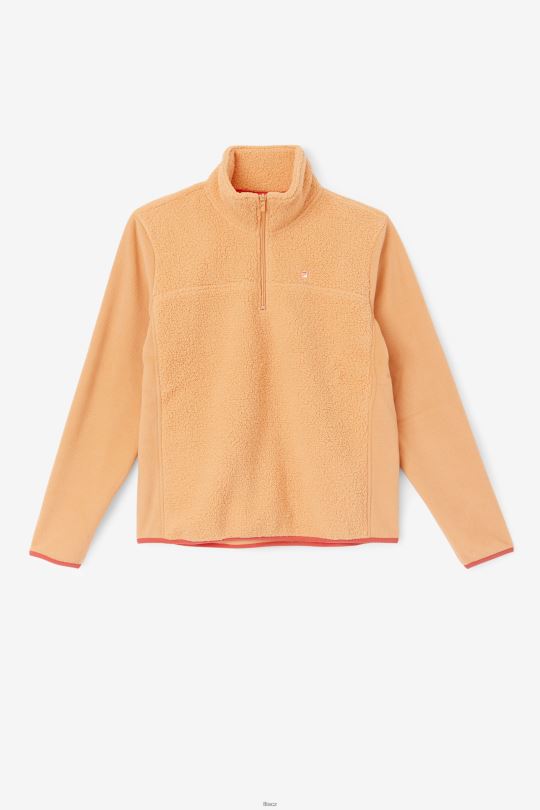 oranžový/cayenne luční pulovr na zip fila 0668L1518 oranžová/kayenská FILA