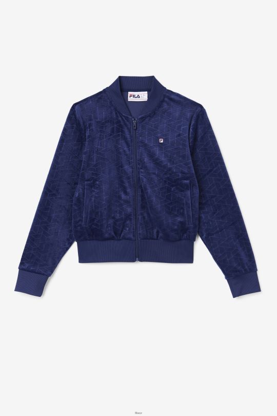velurová bunda zenaida navy fila 0668L1505 námořnictvo FILA