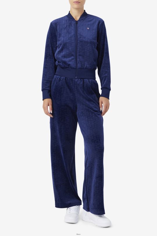 velurová bunda zenaida navy fila 0668L1505 námořnictvo FILA
