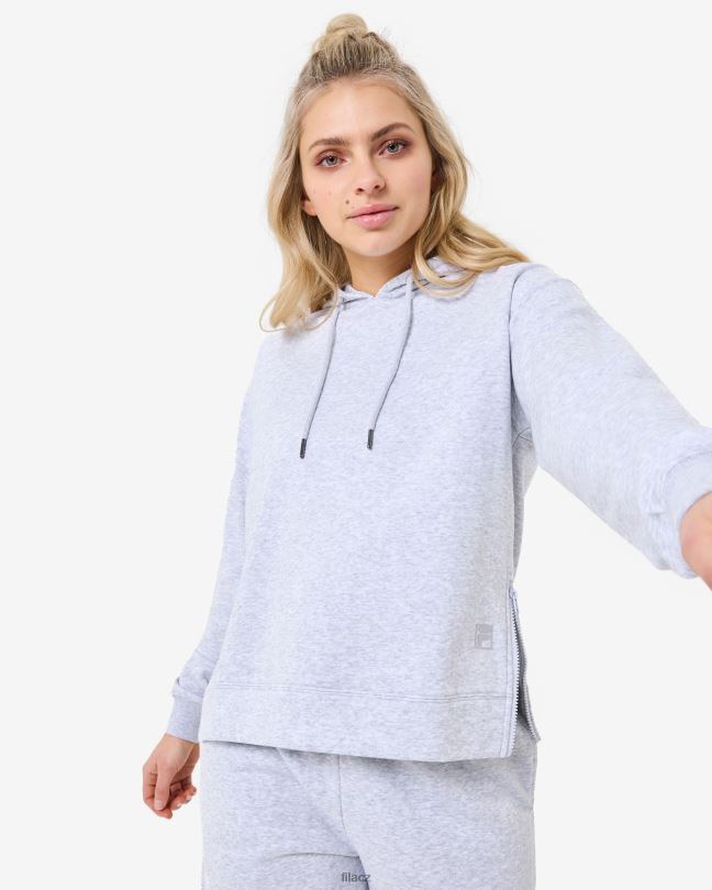 yuna hoody fila světle šedá marle 0668L2954 světle šedá marle FILA