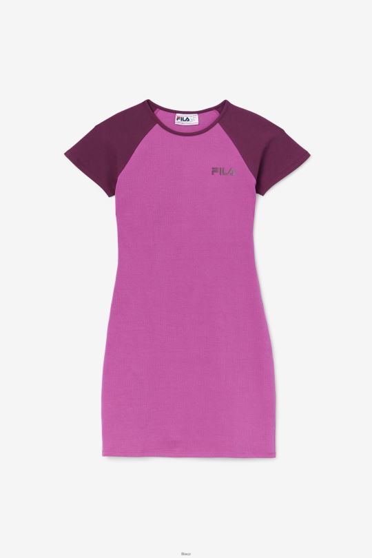 šaty kyra fila rouge/hroznové víno 0668L1552 červené/hroznové víno FILA