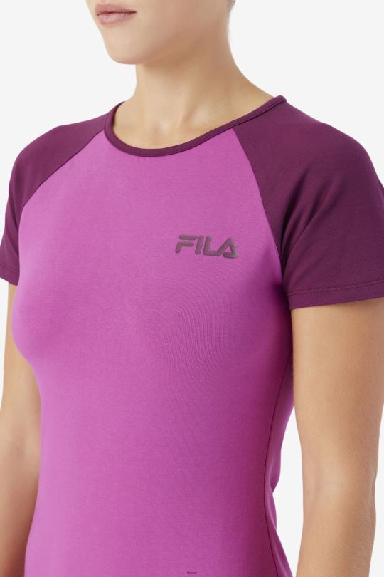 šaty kyra fila rouge/hroznové víno 0668L1552 červené/hroznové víno FILA