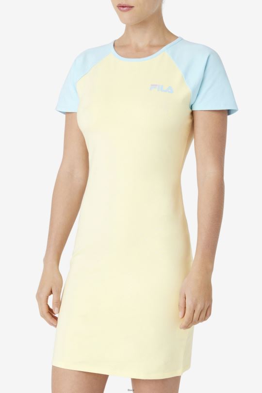 kyra šaty fila něžně žluté 0668L1550 něžně žlutá FILA