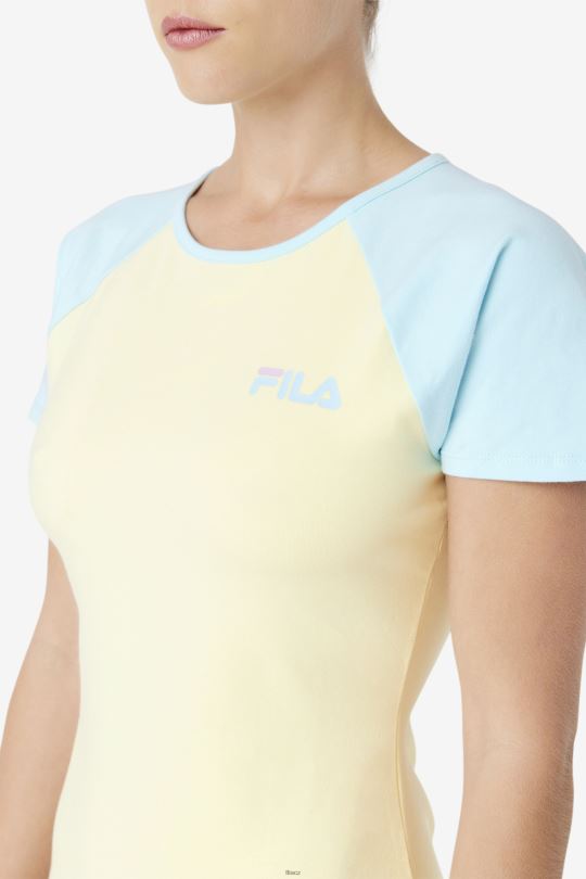 kyra šaty fila něžně žluté 0668L1550 něžně žlutá FILA