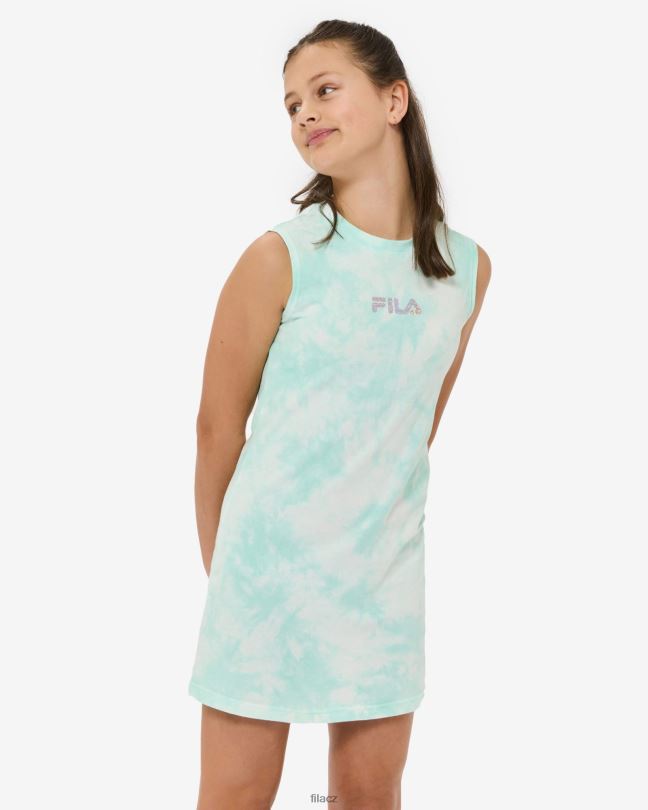 mint tie dye fila frankie tank dress 0668L3105 mátová barva na kravaty FILA