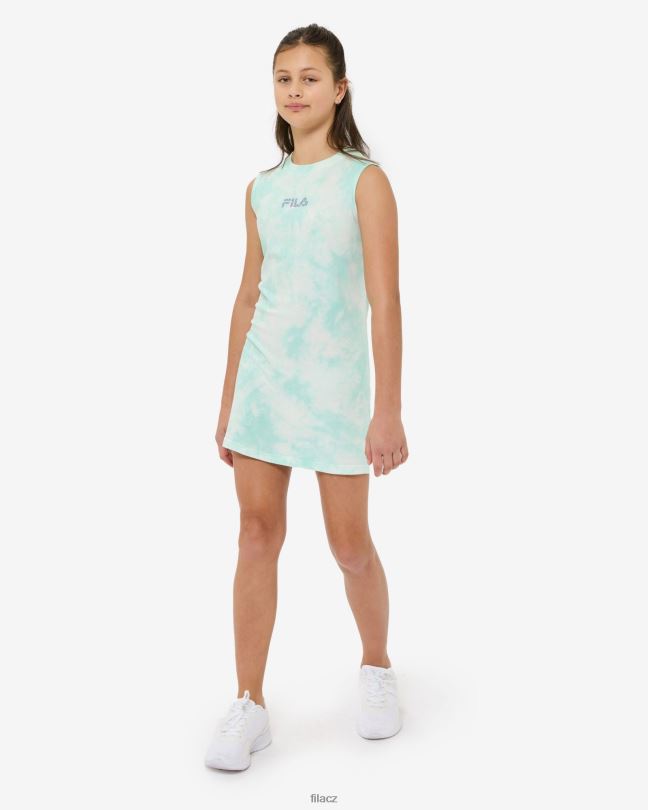 mint tie dye fila frankie tank dress 0668L3105 mátová barva na kravaty FILA