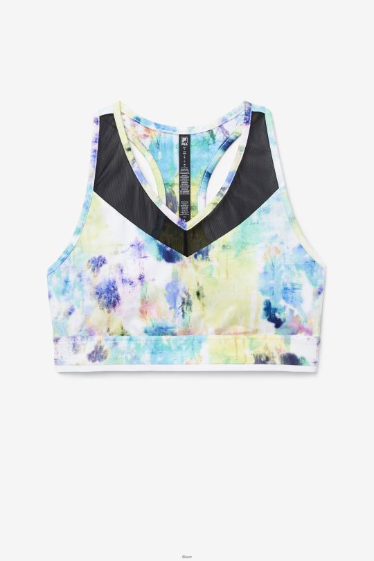 Fila tie dye/black/white uplift racerback top podprsenka 0668L1804 barva na kravatu/černá/bílá FILA