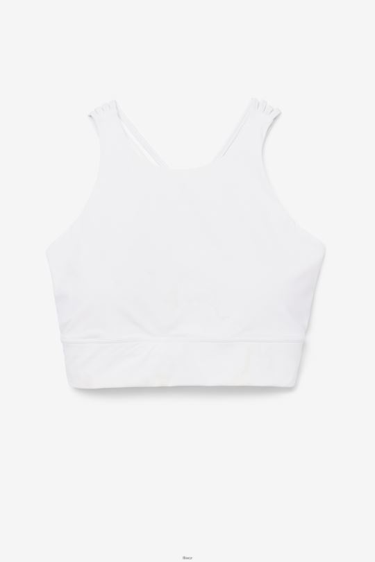 fila bílá sportovní podprsenka s vysokým výstřihem 0668L1840 bílý FILA