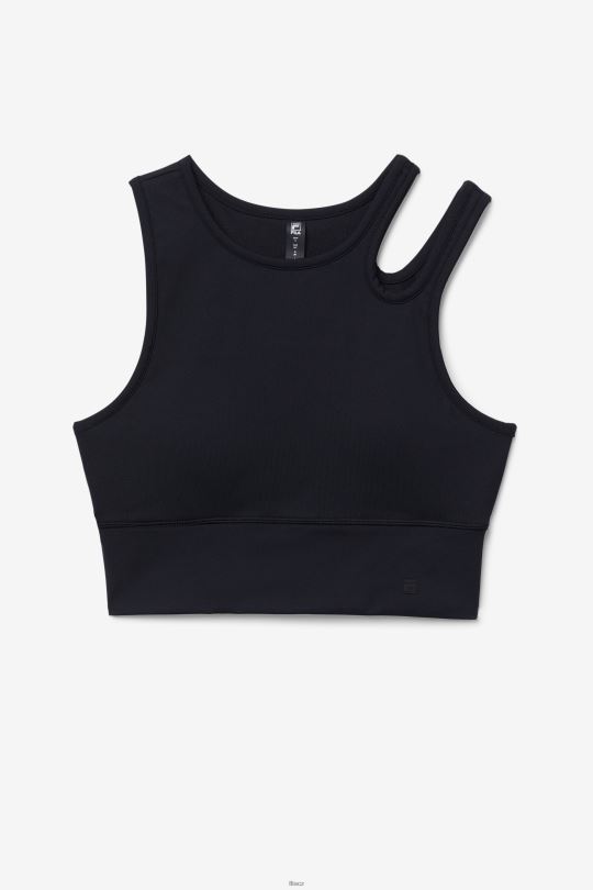 fila black uplift slice crop podprsenka top 0668L1822 Černá FILA