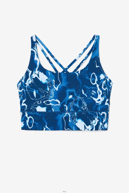 fila uplift cross back podprsenka top navy marble 0668L1831 námořnický mramor FILA