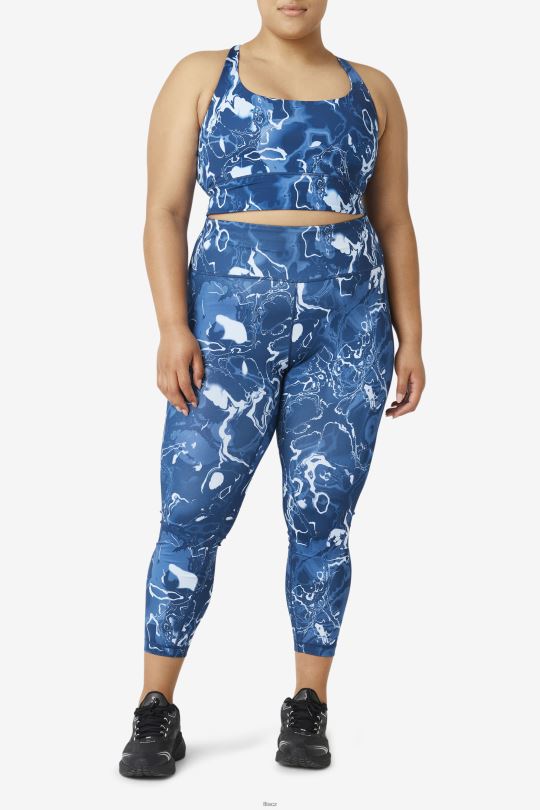 fila uplift cross back podprsenka top navy marble 0668L1831 námořnický mramor FILA