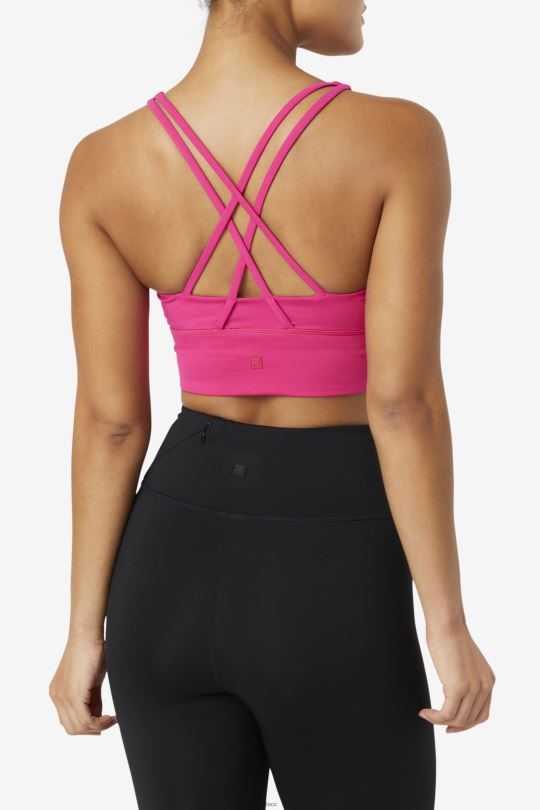 fila uplift cross back top podprsenka jasně růžová 0668L1789 světle růžová FILA