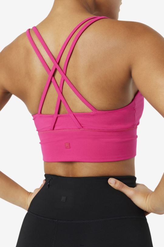 fila uplift cross back top podprsenka jasně růžová 0668L1789 světle růžová FILA