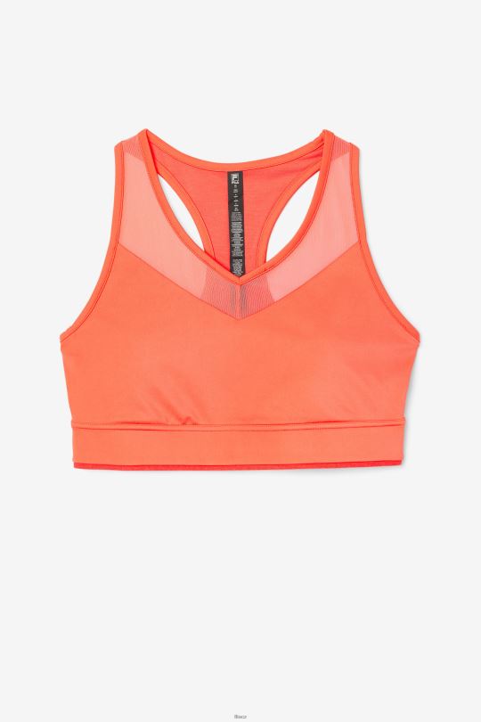 fila uplift racerback podprsenka top hot coral 0668L1849 horký korál FILA