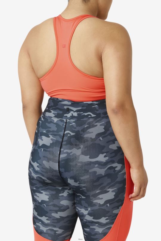 fila uplift racerback podprsenka top hot coral 0668L1849 horký korál FILA
