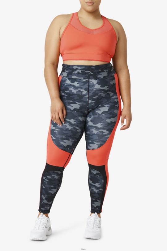 fila uplift racerback podprsenka top hot coral 0668L1849 horký korál FILA