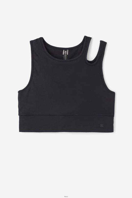 fila uplift slice crop podprsenka top černý 0668L1855 Černá FILA