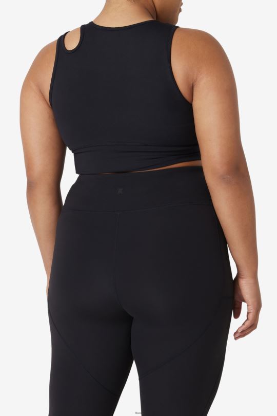 fila uplift slice crop podprsenka top černý 0668L1855 Černá FILA