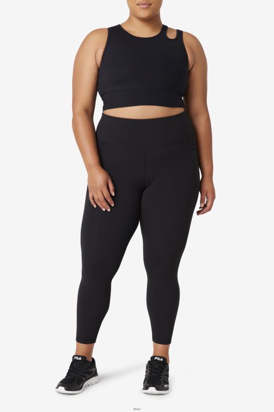 fila uplift slice crop podprsenka top černý 0668L1855 Černá FILA