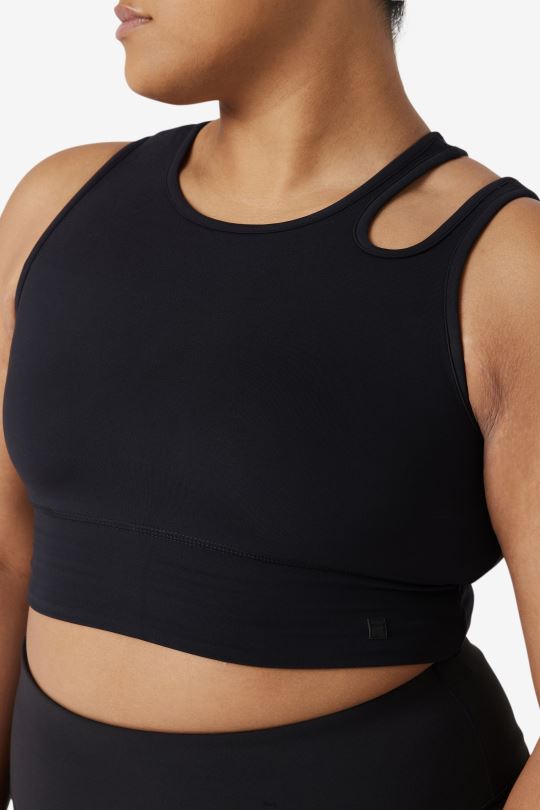 fila uplift slice crop podprsenka top černý 0668L1855 Černá FILA