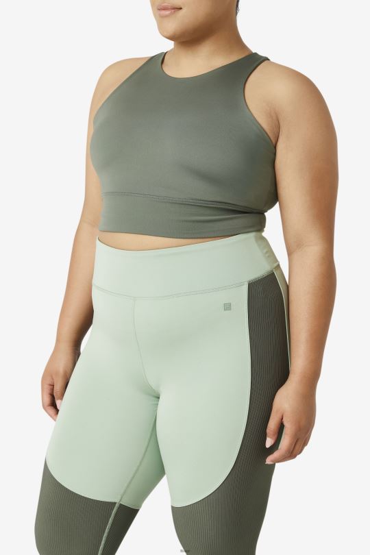 fila uplift vysoký výstřih sportovní podprsenka tymián 0668L1843 tymián FILA