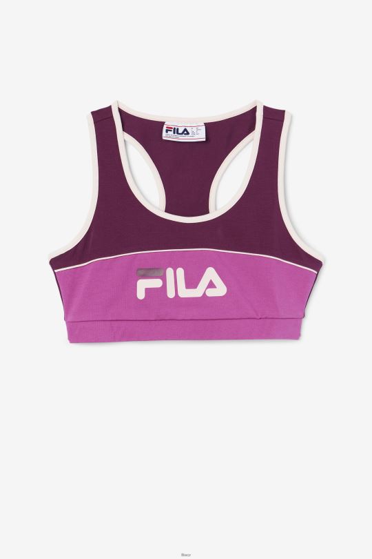 hroznové víno/rouge/potpourri kairi podprsenka top fila 0668L1482 hroznové víno/rouge/potpourri FILA