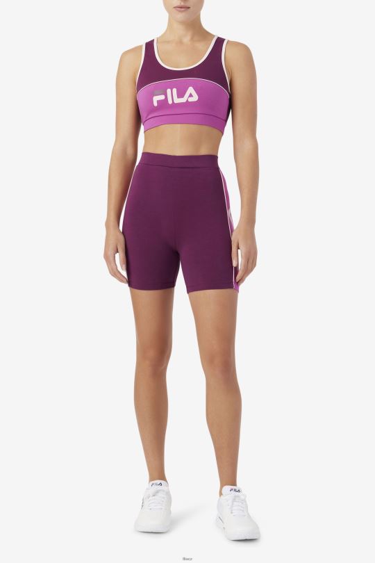 hroznové víno/rouge/potpourri kairi podprsenka top fila 0668L1482 hroznové víno/rouge/potpourri FILA