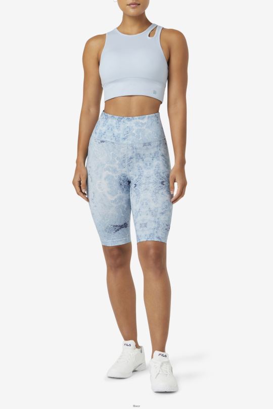 modrá mlha pozvednutí plátek crop bra top fila 0668L1824 modrá mlha FILA