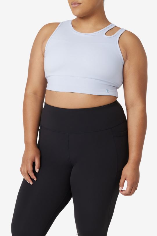 pozvednutí plátek crop bra top fila blue fog 0668L1856 modrá mlha FILA